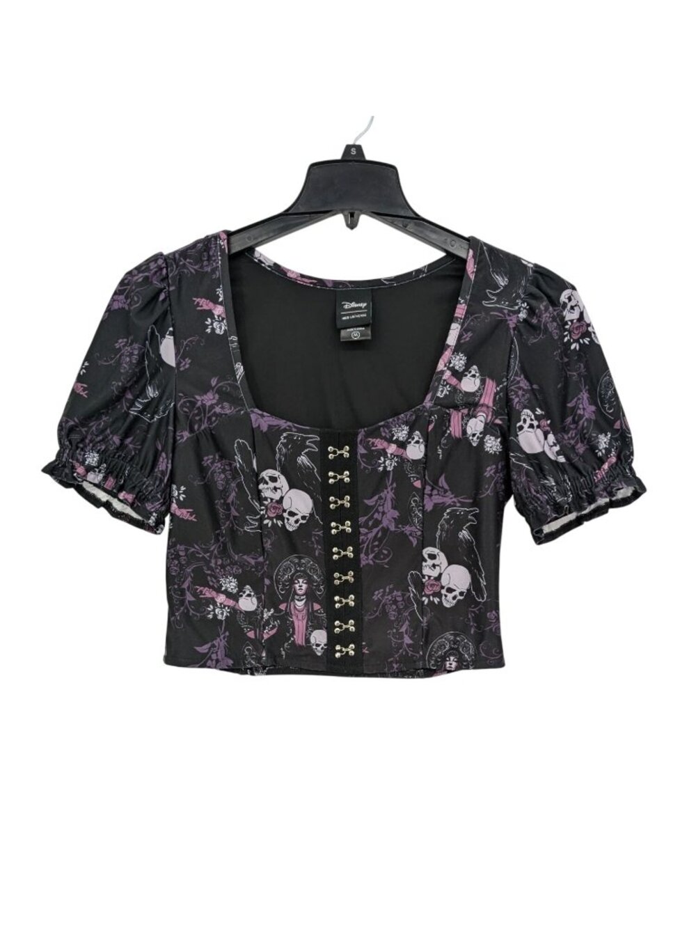 Disney Haunted Mansion Gothic Corset Crop Top Madame Leota Whimsigoth Y2K Medium